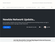 Tablet Screenshot of newbie-network.com